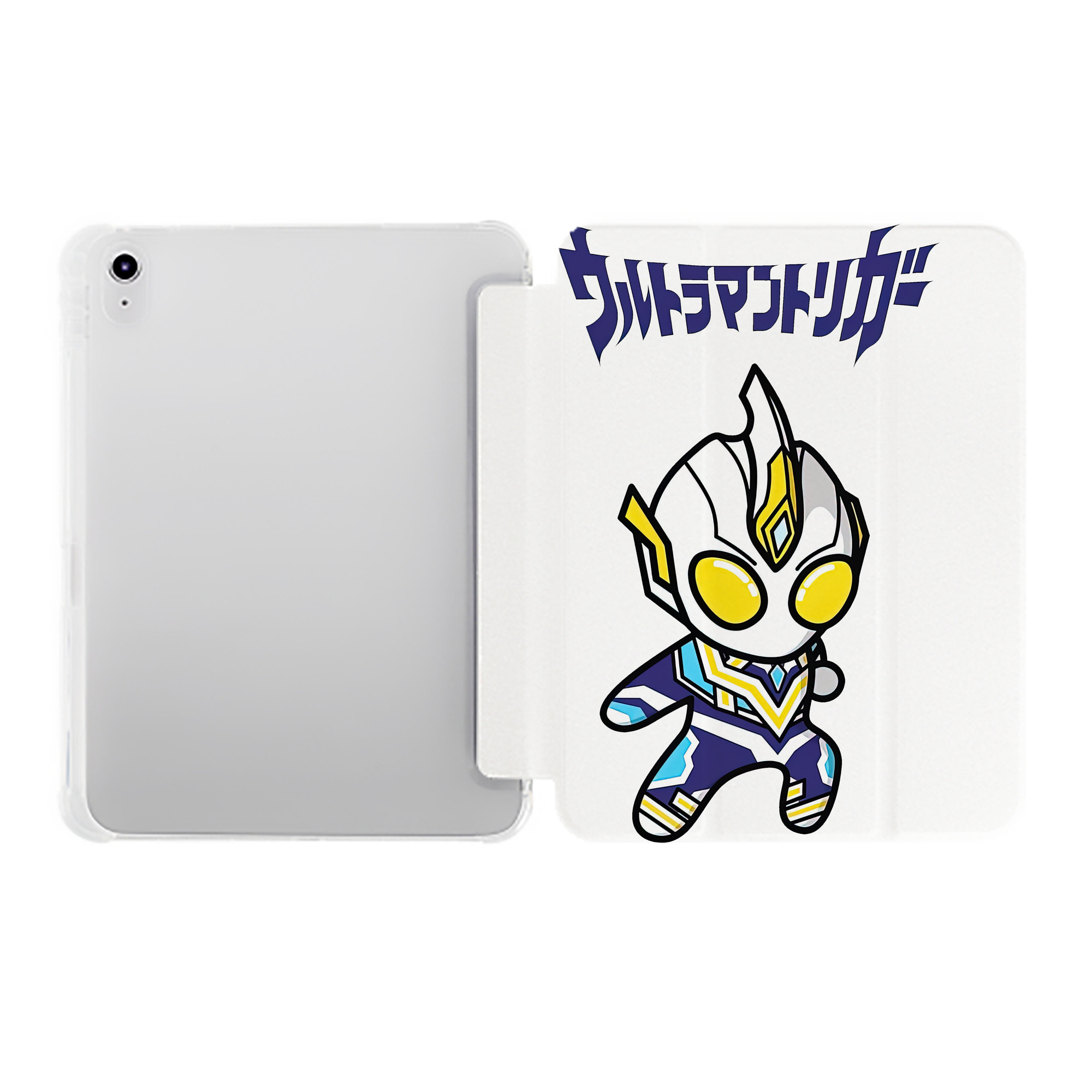 （画像用） ウルトラマン Ultraman IPad ケース ペン収納付き 三つ折りスタンド PUレザー×シリコン 対応機種9.5/10.5/10.9インチ